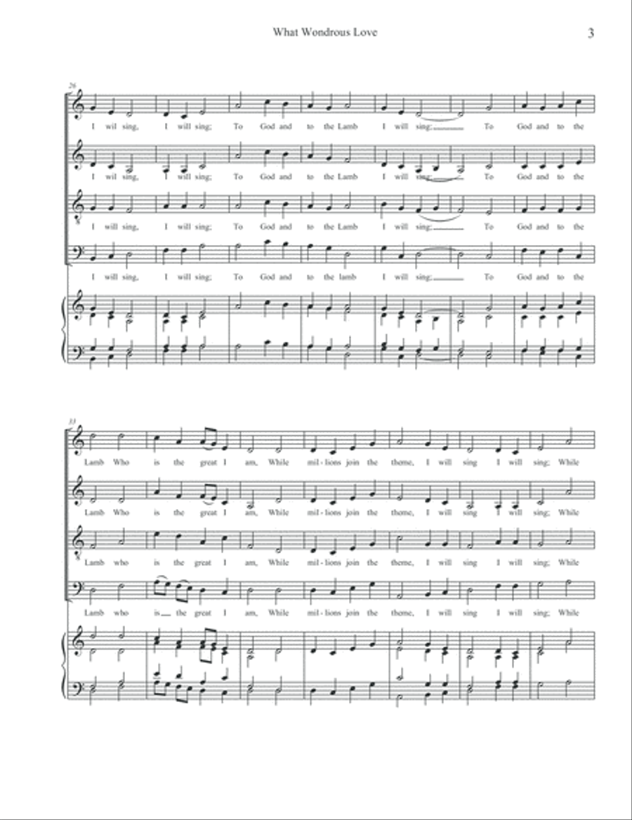 What Wondrous Love Is This 4-Part scores gallery preview page 4