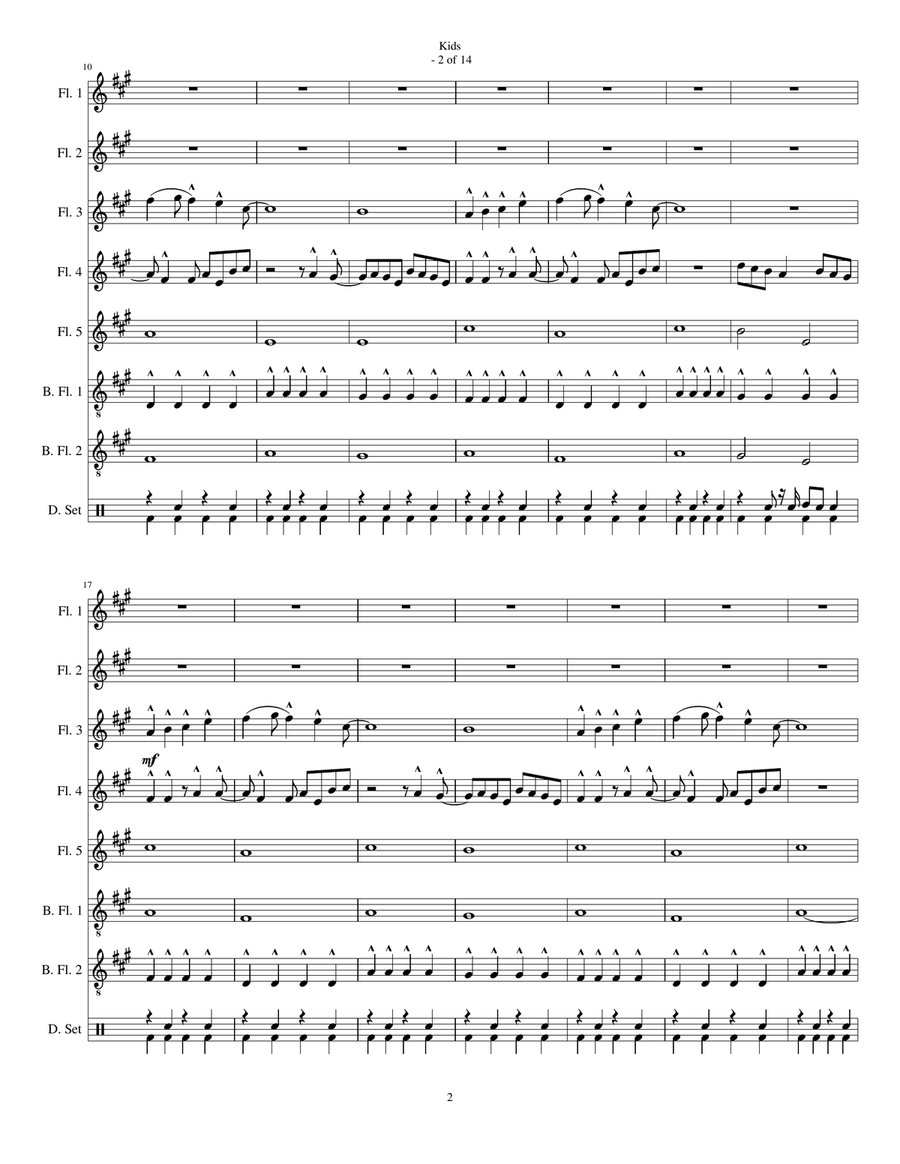 Kids Woodwind Ensemble scores gallery preview page 2
