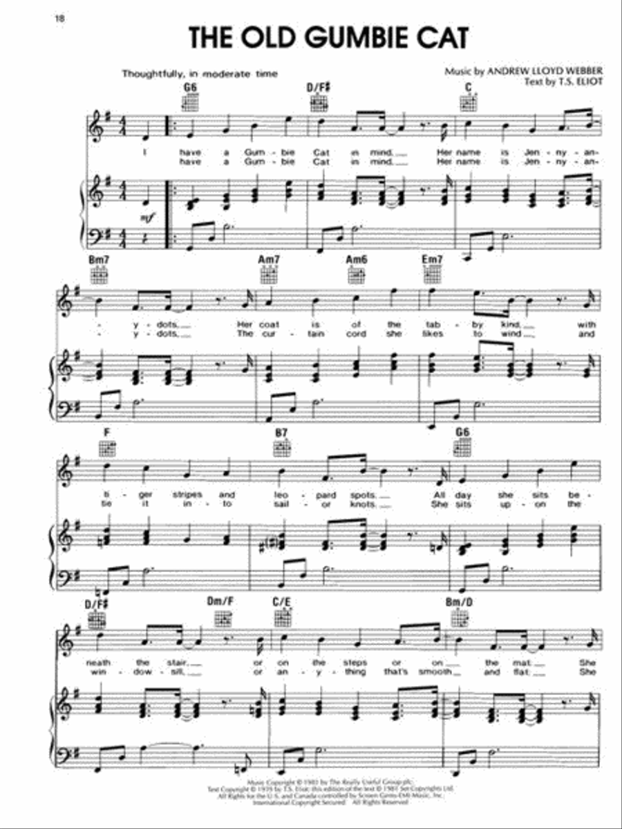 Cats Cats Piano, Vocal, Guitar scores gallery preview page 7