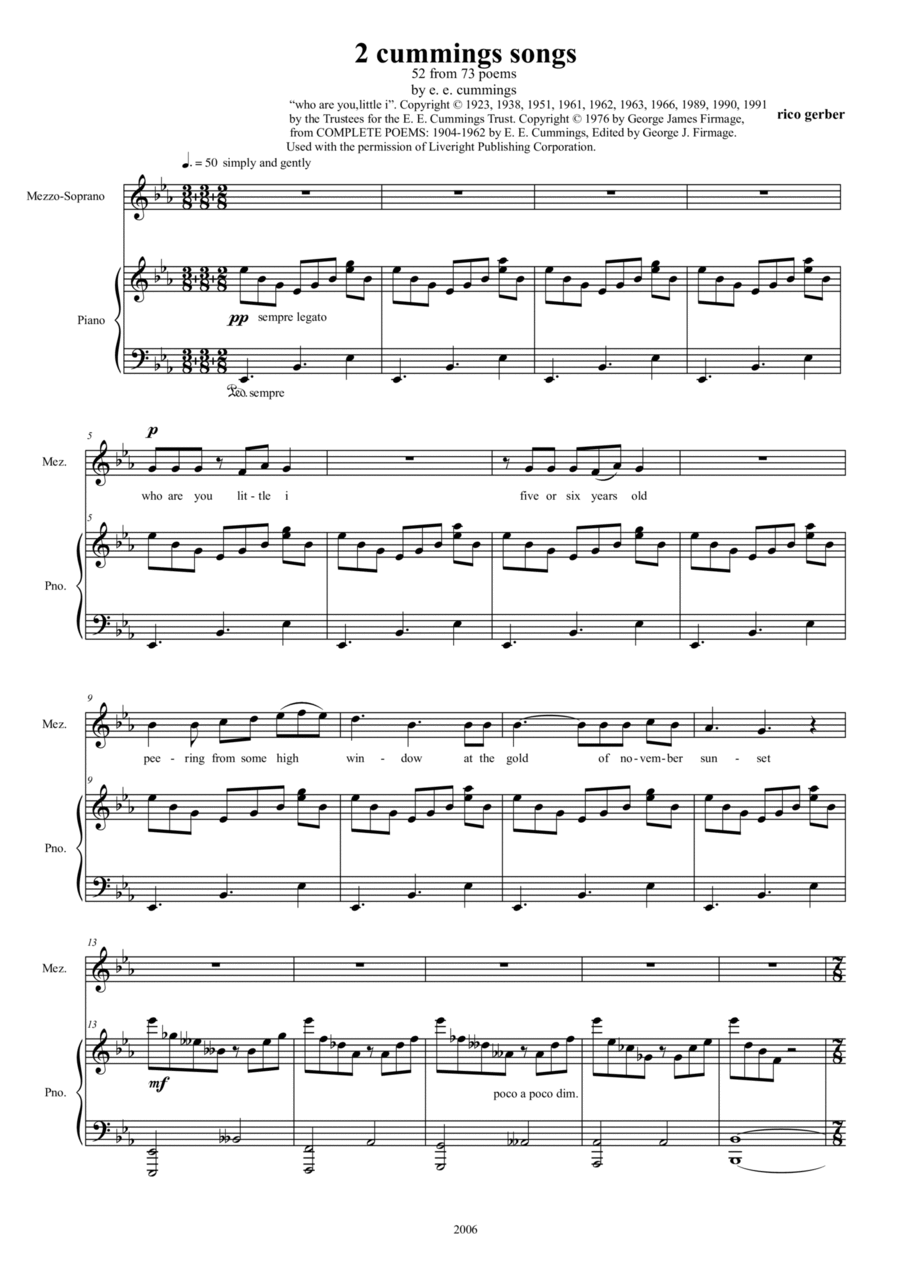 who are you, little i Voice scores gallery preview page 1