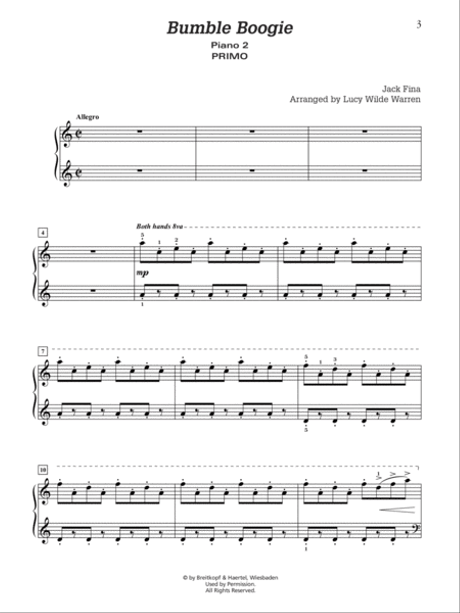Bumble Boogie Bumble Boogie Small Ensemble scores gallery preview page 5