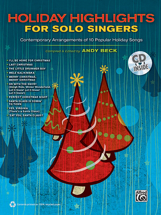 Book cover for Holiday Highlights for Solo Singers