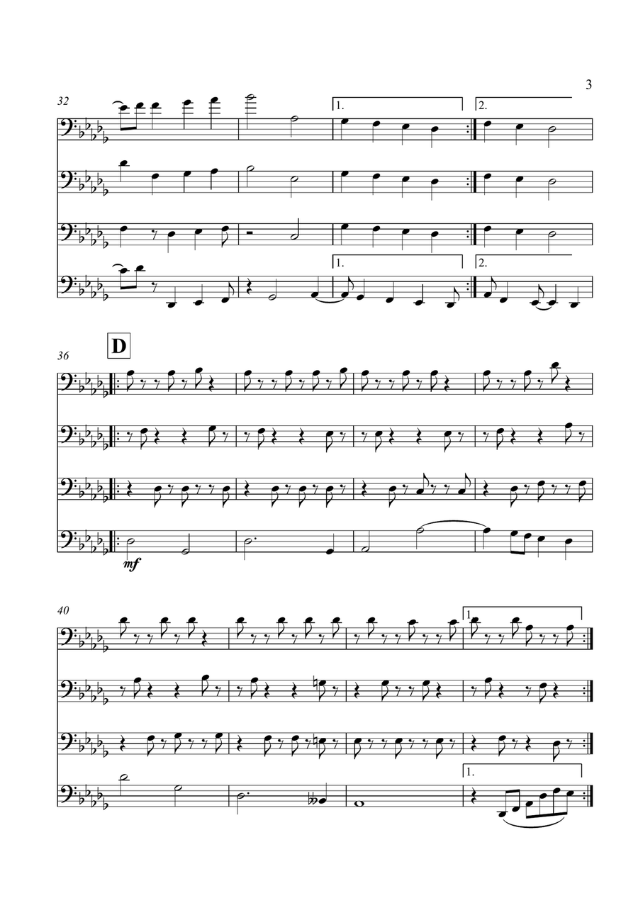 Appassionata Brass Quartet scores gallery preview page 3