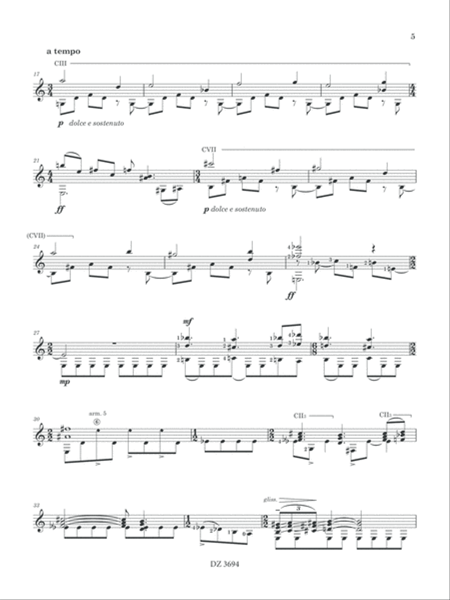 12 Études Classical Guitar scores gallery preview page 6