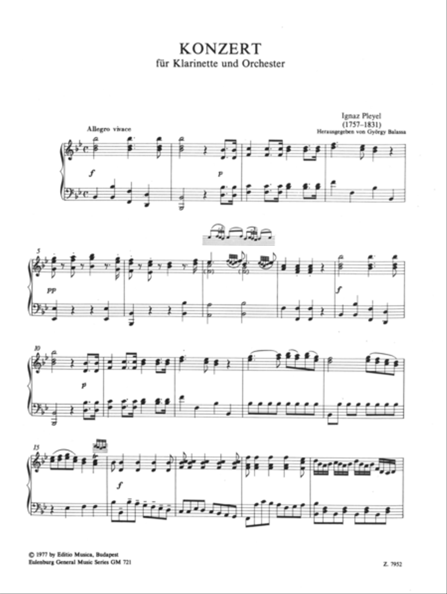 Concerto for clarinet no. 2 Clarinet Solo scores gallery preview page 2