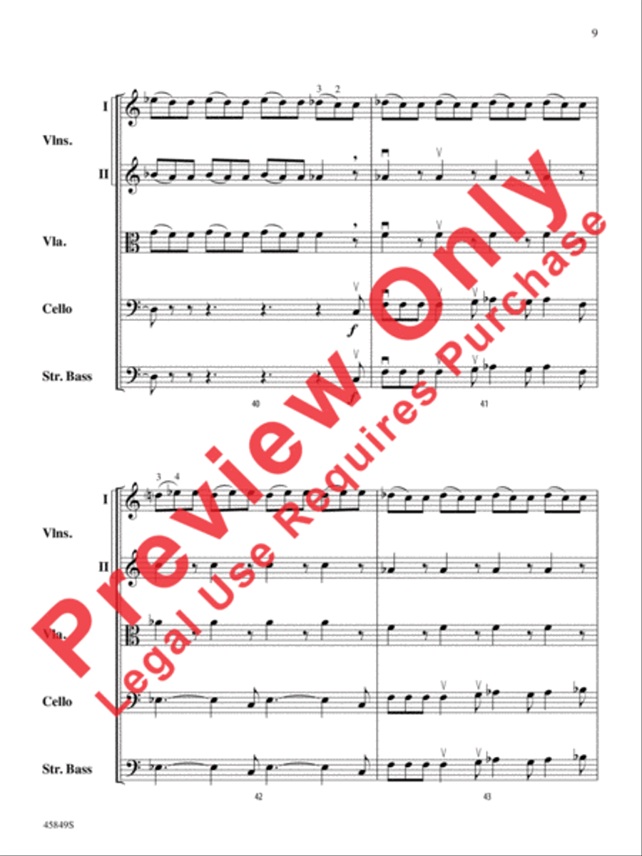 American Salute String Orchestra scores gallery preview page 9