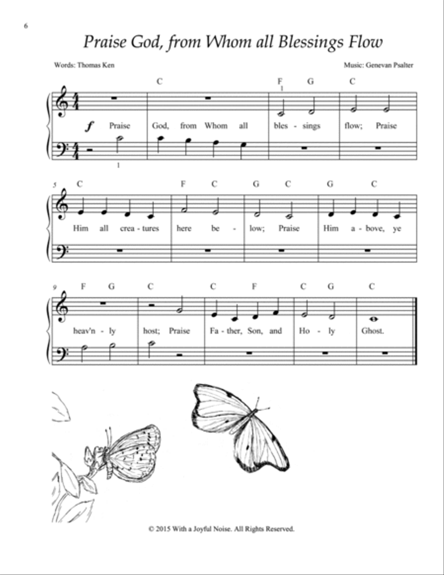 Simple Hymns For Worship – 25 Middle C Position Primer Sheet Music Easy Piano scores gallery preview page 6
