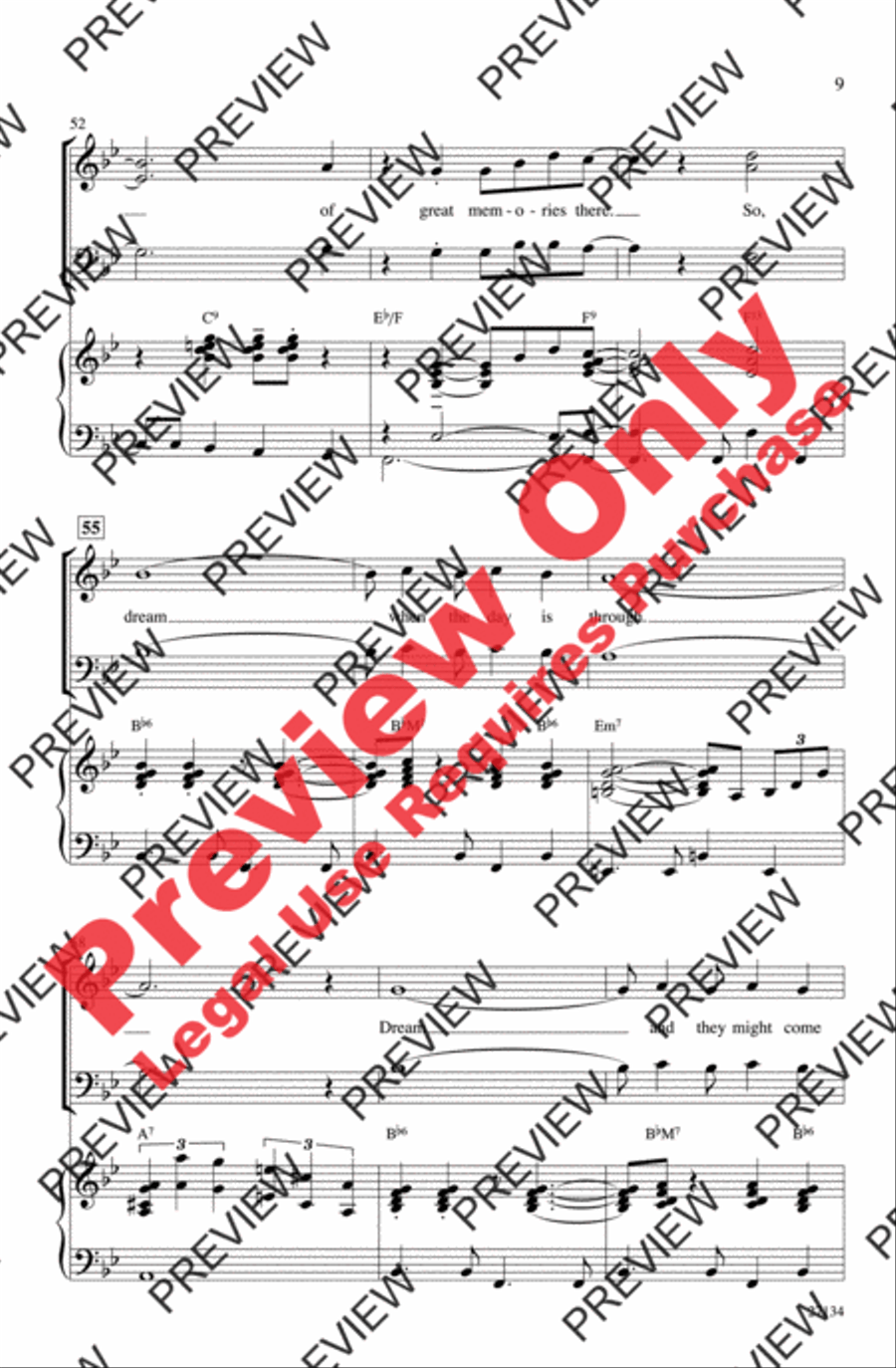 Dream 3-Part scores gallery preview page 9