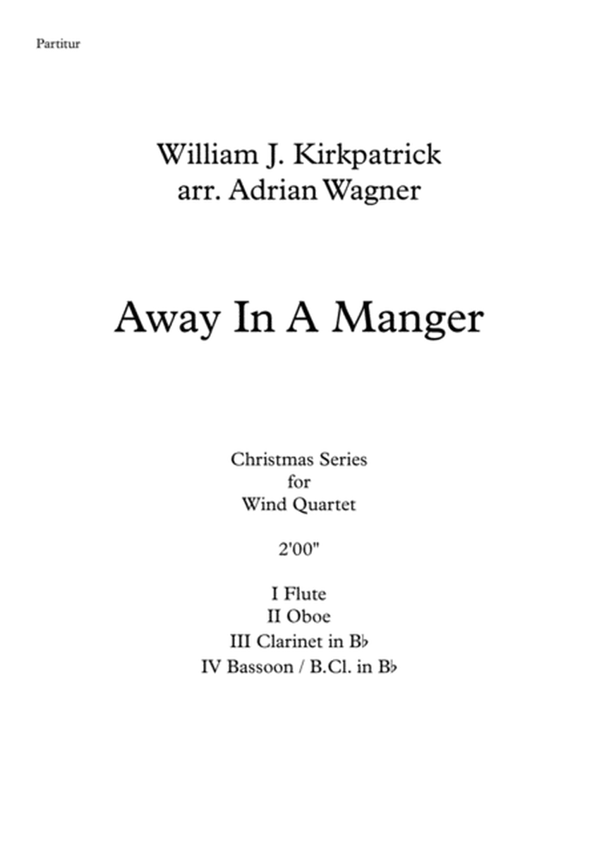 "Away In A Manger" Wind Quartet arr. Adrian Wagner image number null
