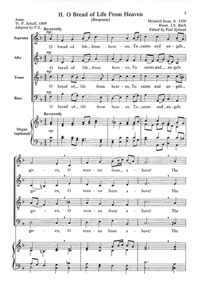 Chorales for Holy Communion (With Grateful Hearts, O Bread of Live from Heaven, Jesu, Priceless Treasure, What Language Shall I Borrow)