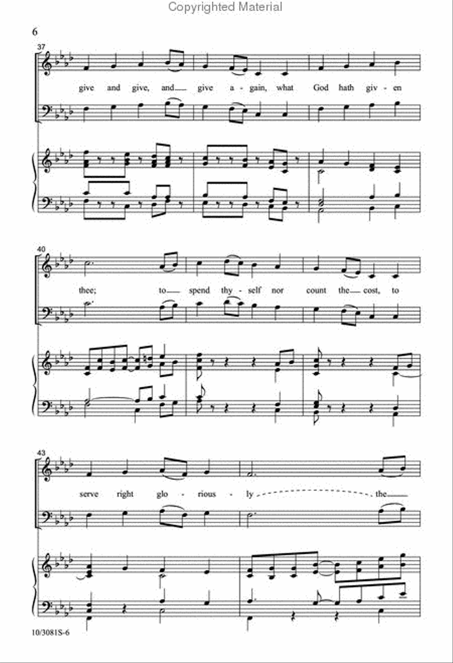 Awake, Awake to Love and Work 2-Part scores gallery preview page 6