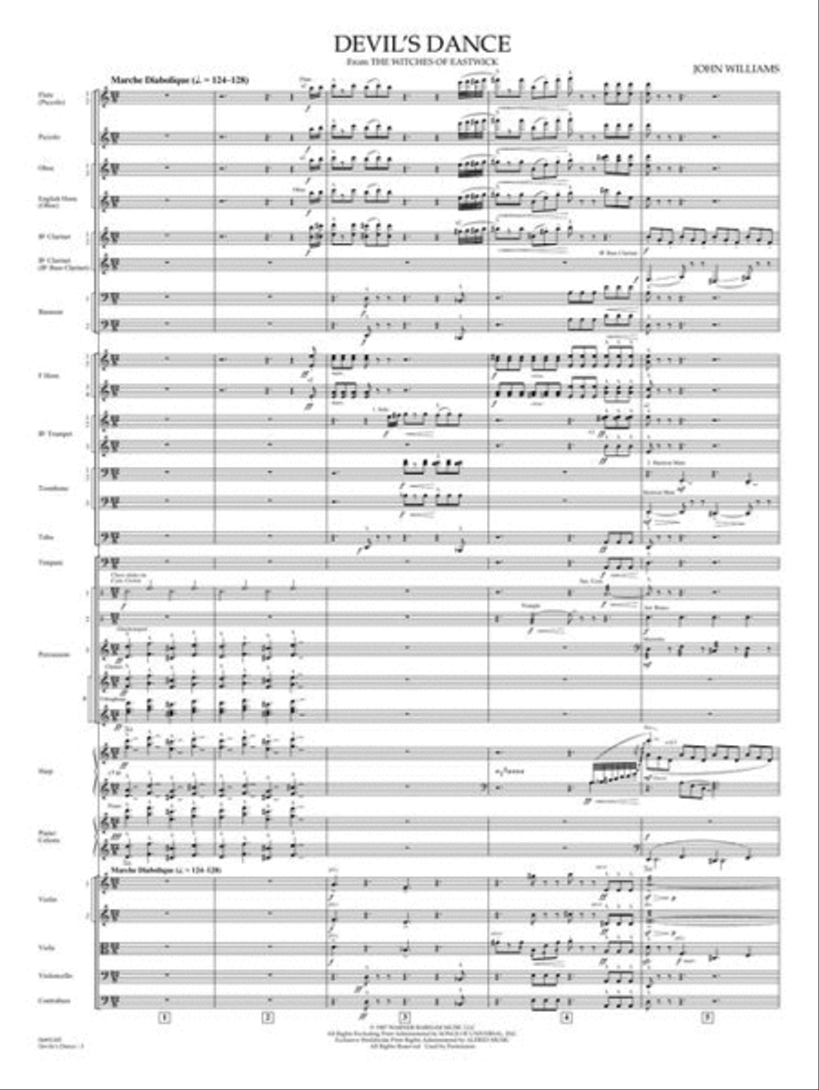 Devil's Dance (from The Witches of Eastwick) Full Orchestra scores gallery preview page 4