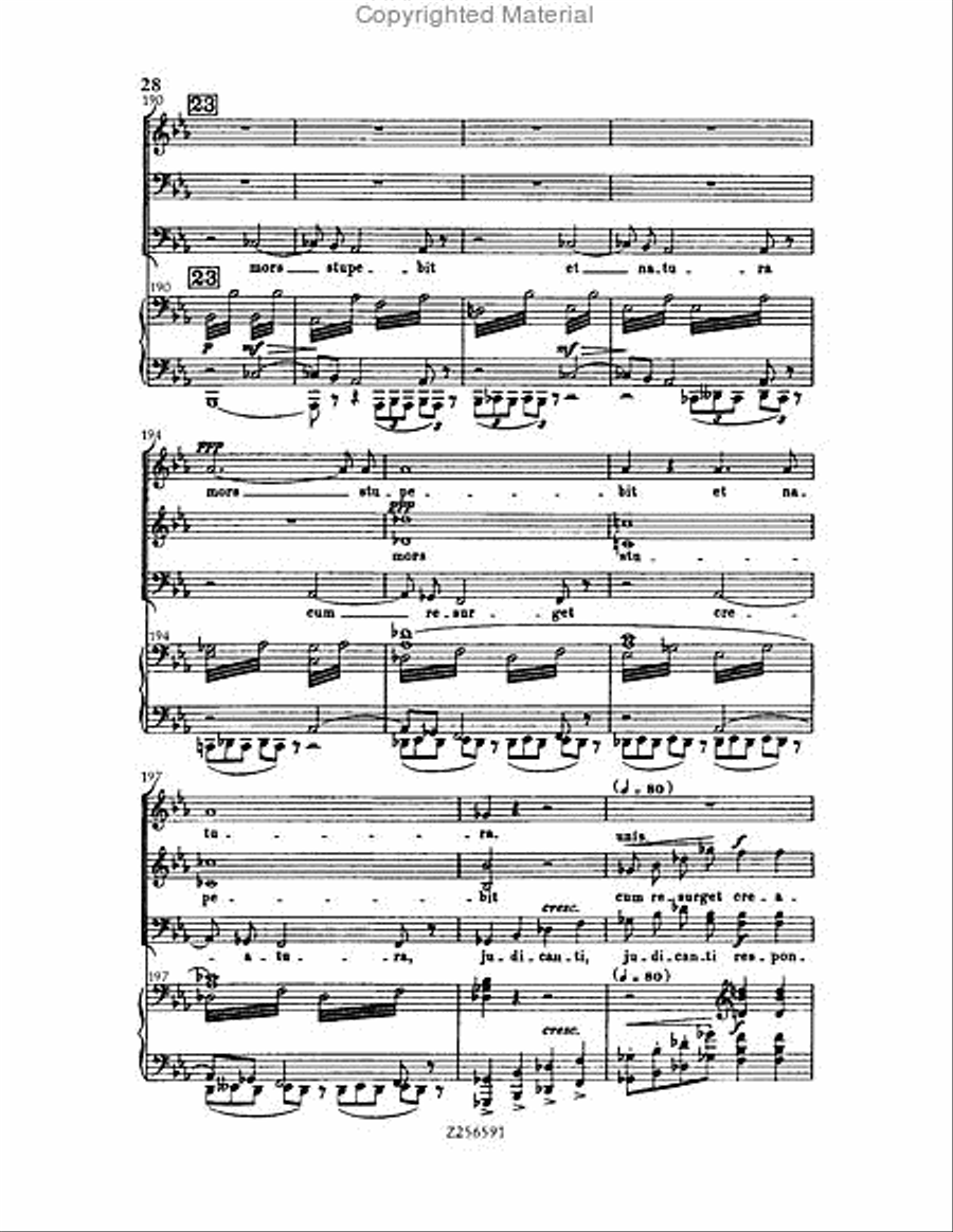 Grande Messe du Morts, H 75 Choir scores gallery preview page 28