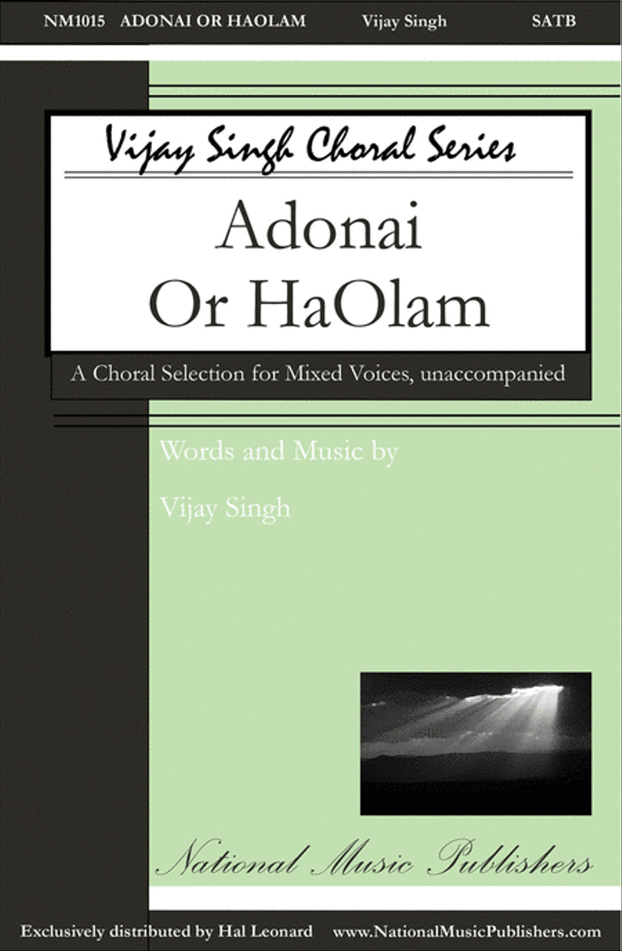 Adonai 'Or Ha-'Olam 4-Part scores gallery preview page 1