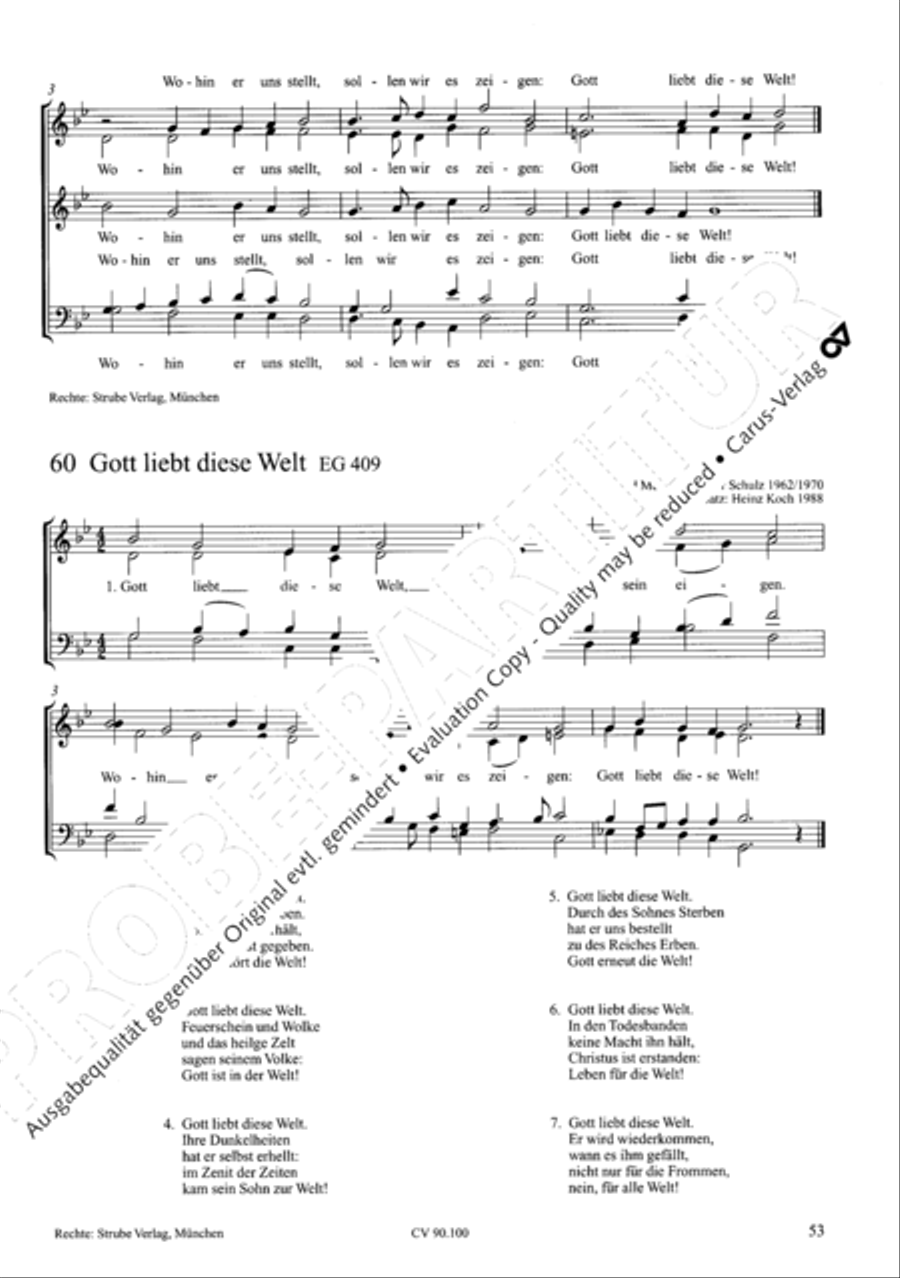Chorsatze zum Evangelischen Gesangbuch Choir scores gallery preview page 58
