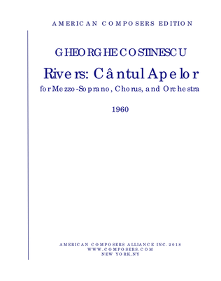 [Costinescu] Rivers: Cântul Abelor