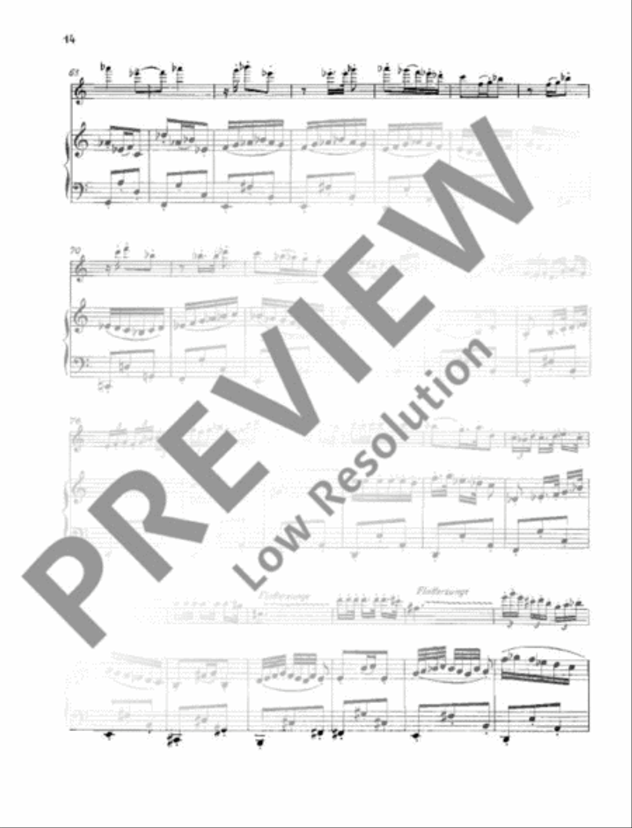 Sonata Flute Solo scores gallery preview page 15