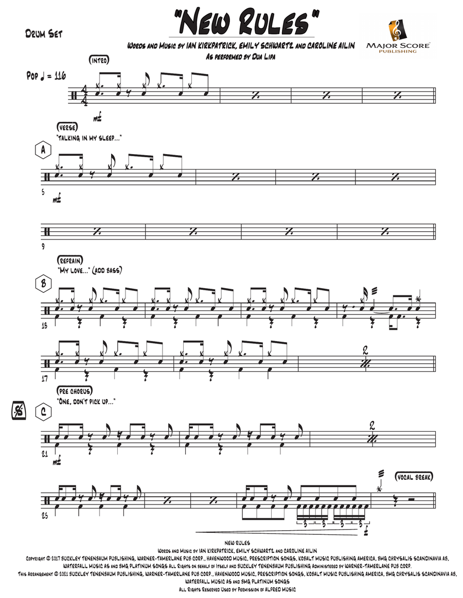 New Rules Drum Set scores gallery preview page 1