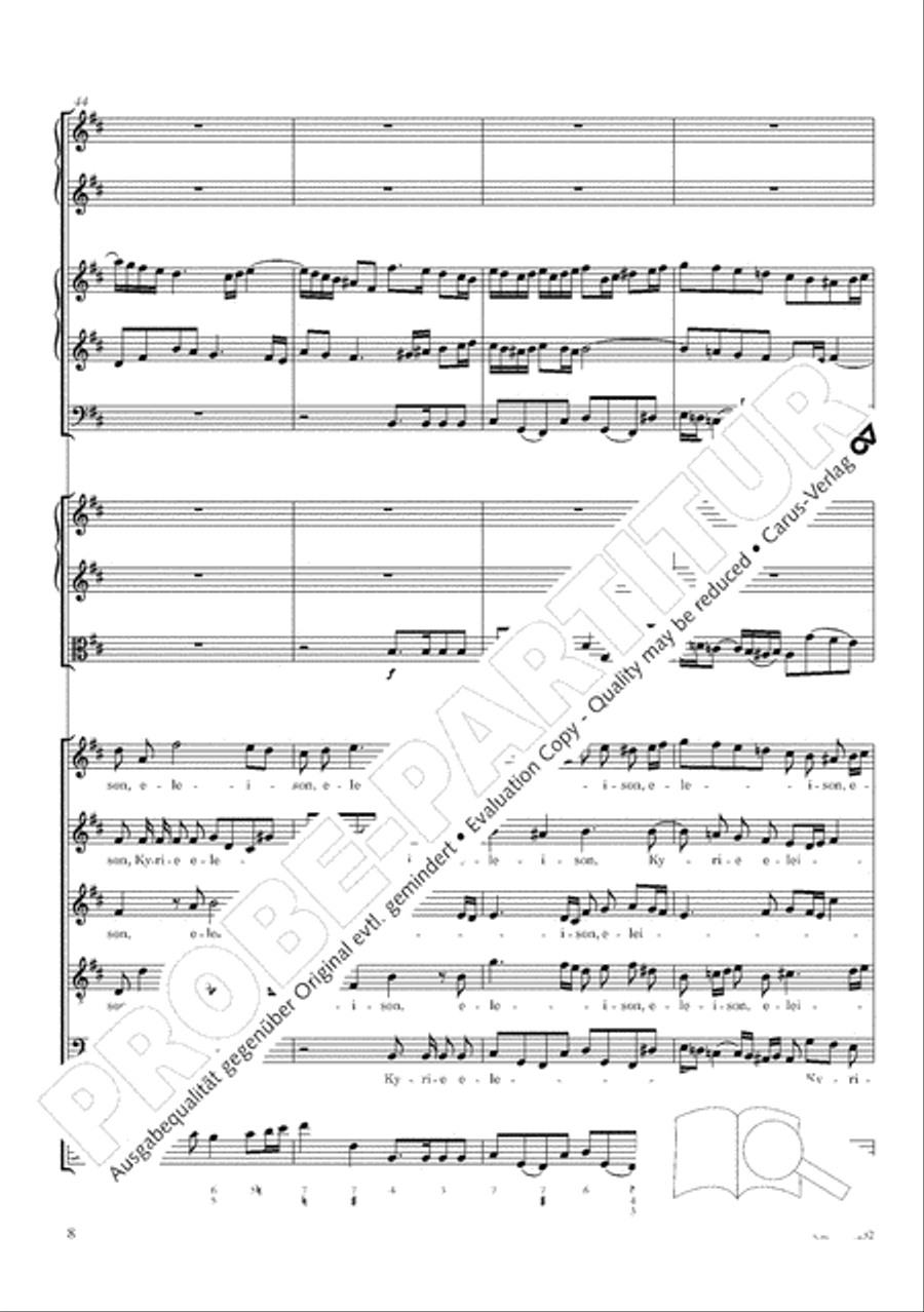 B Minor Mass, BWV 232 (Messe in h-Moll) SSATB scores gallery preview page 19