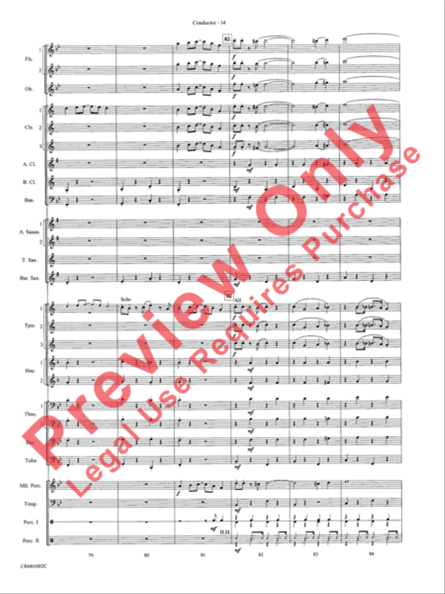 Chicago! (from the Musical Chicago!) Concert Band scores gallery preview page 17