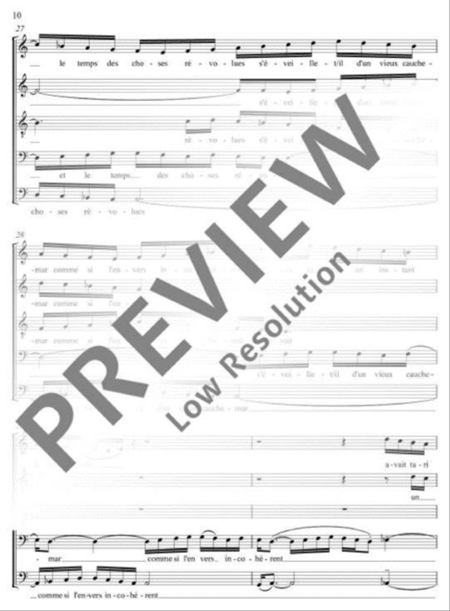 Au dessous des étoiles Au dessous des étoiles SATBarB scores gallery preview page 11