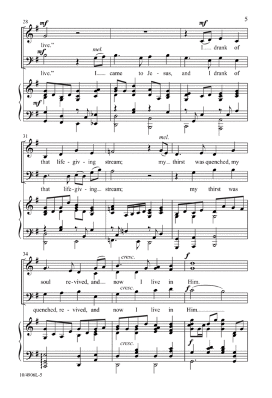 Come to Me and Rest 3-Part scores gallery preview page 5
