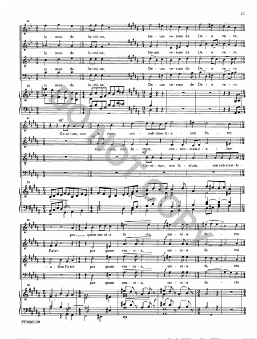 Missa Matris Dei 4-Part scores gallery preview page 14