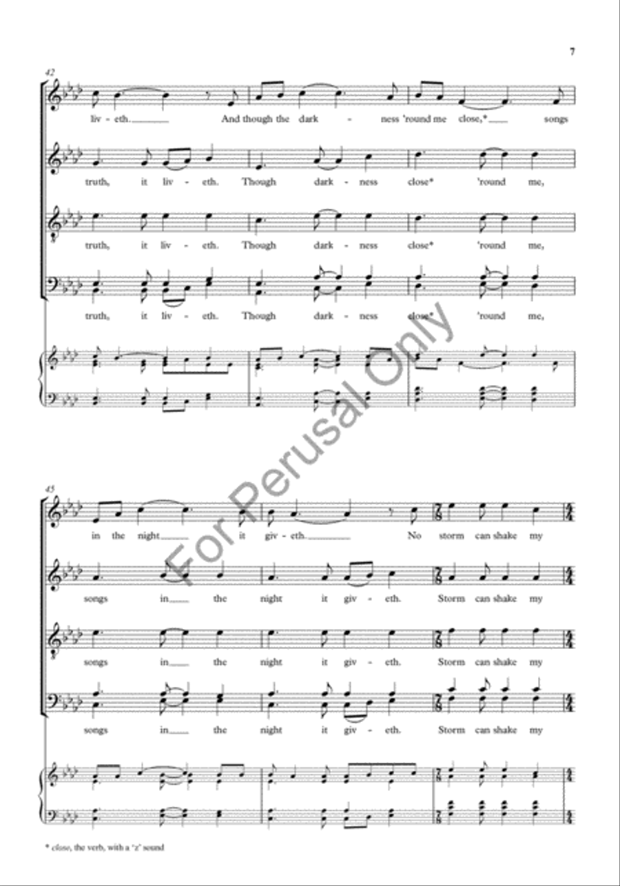 How can I keep from singing? 4-Part scores gallery preview page 7