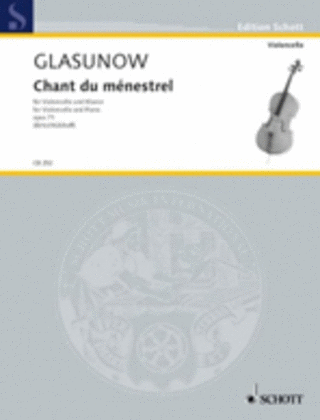 Glazunov - Chant Du Menestrel Op 71 Cello/Piano