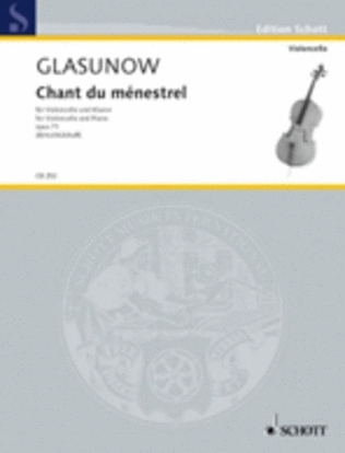 Book cover for Glazunov - Chant Du Menestrel Op 71 Cello/Piano