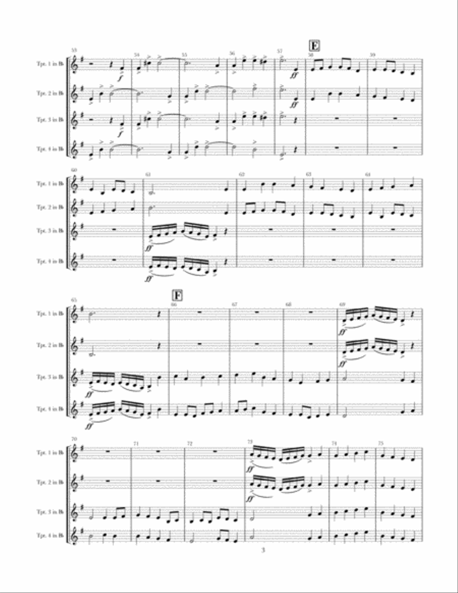 God Rest Ye, Merry Gentlemen Brass Ensemble scores gallery preview page 3