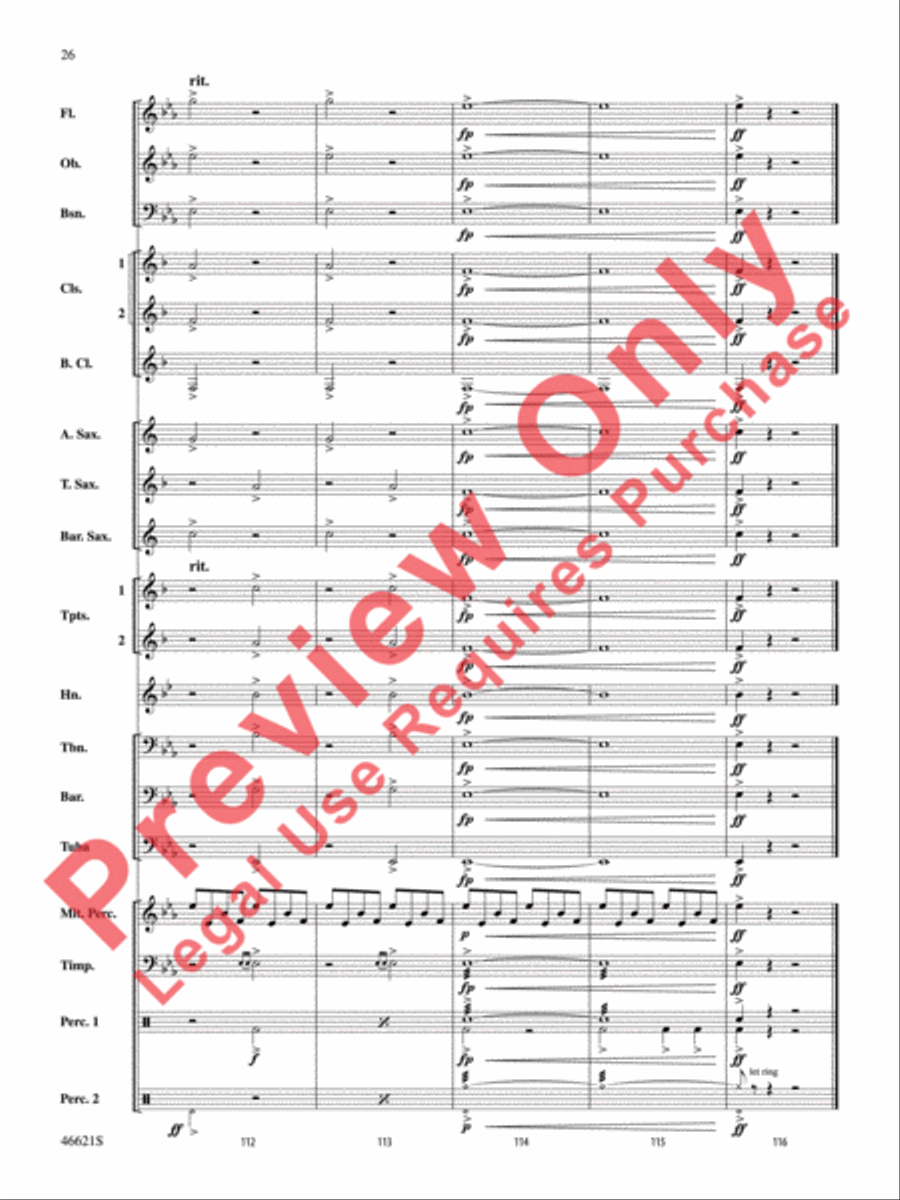 Pictures at an Exhibition Concert Band scores gallery preview page 27