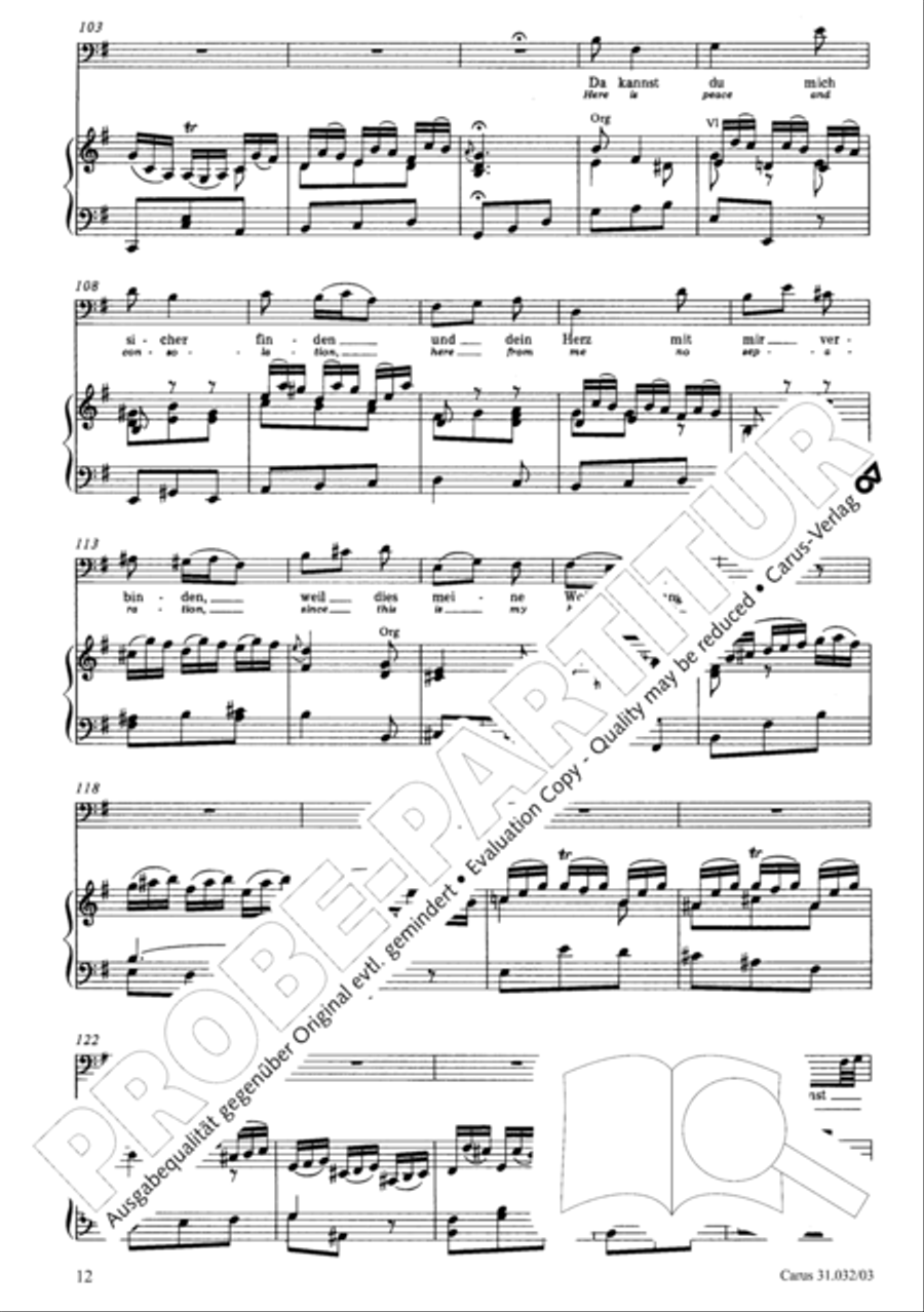 Dearest Jesus, sore I need Thee (Liebster Jesu, mein Verlangen) 4-Part scores gallery preview page 13