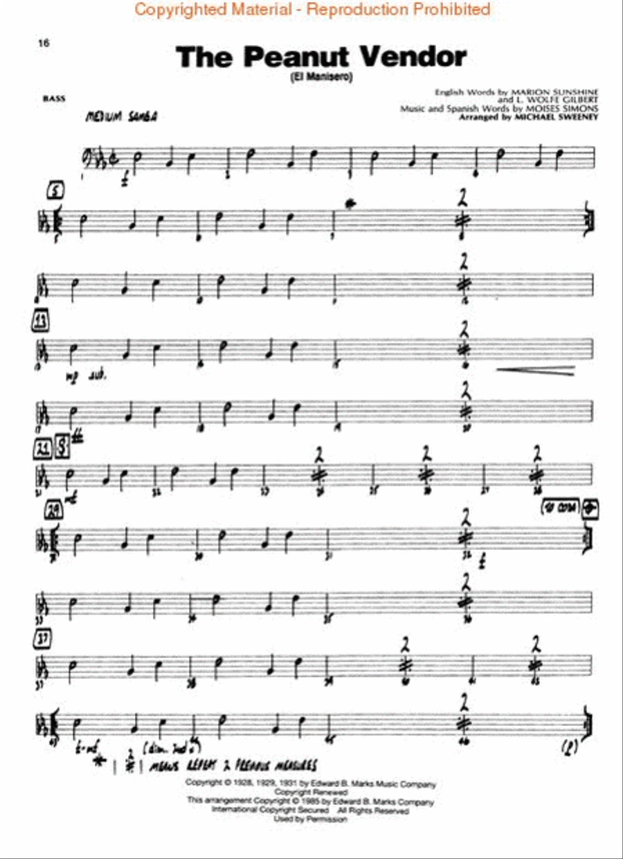 Easy Jazz Classics – Bass Jazz Ensemble scores gallery preview page 3