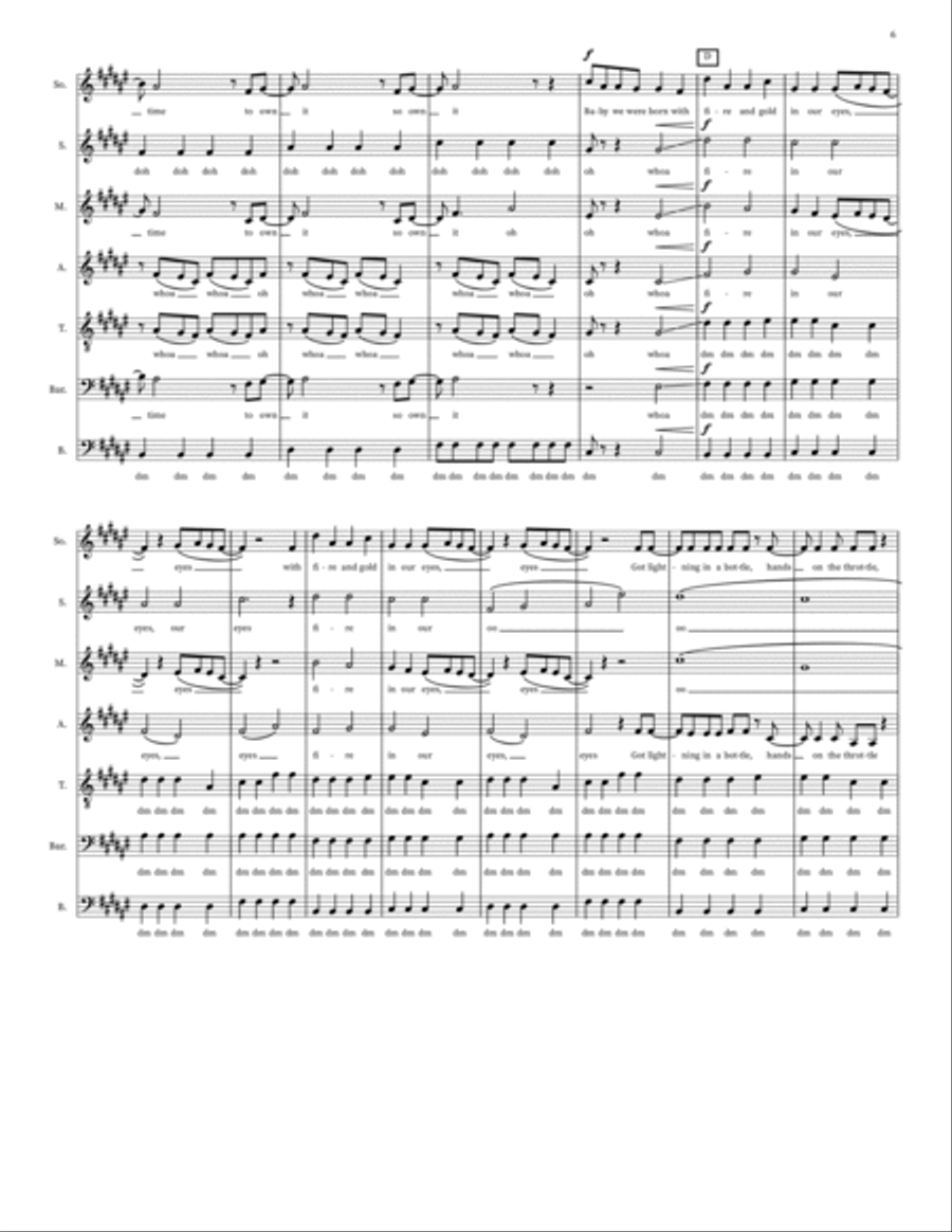 Fire N Gold Fire N Gold 4-Part scores gallery preview page 6