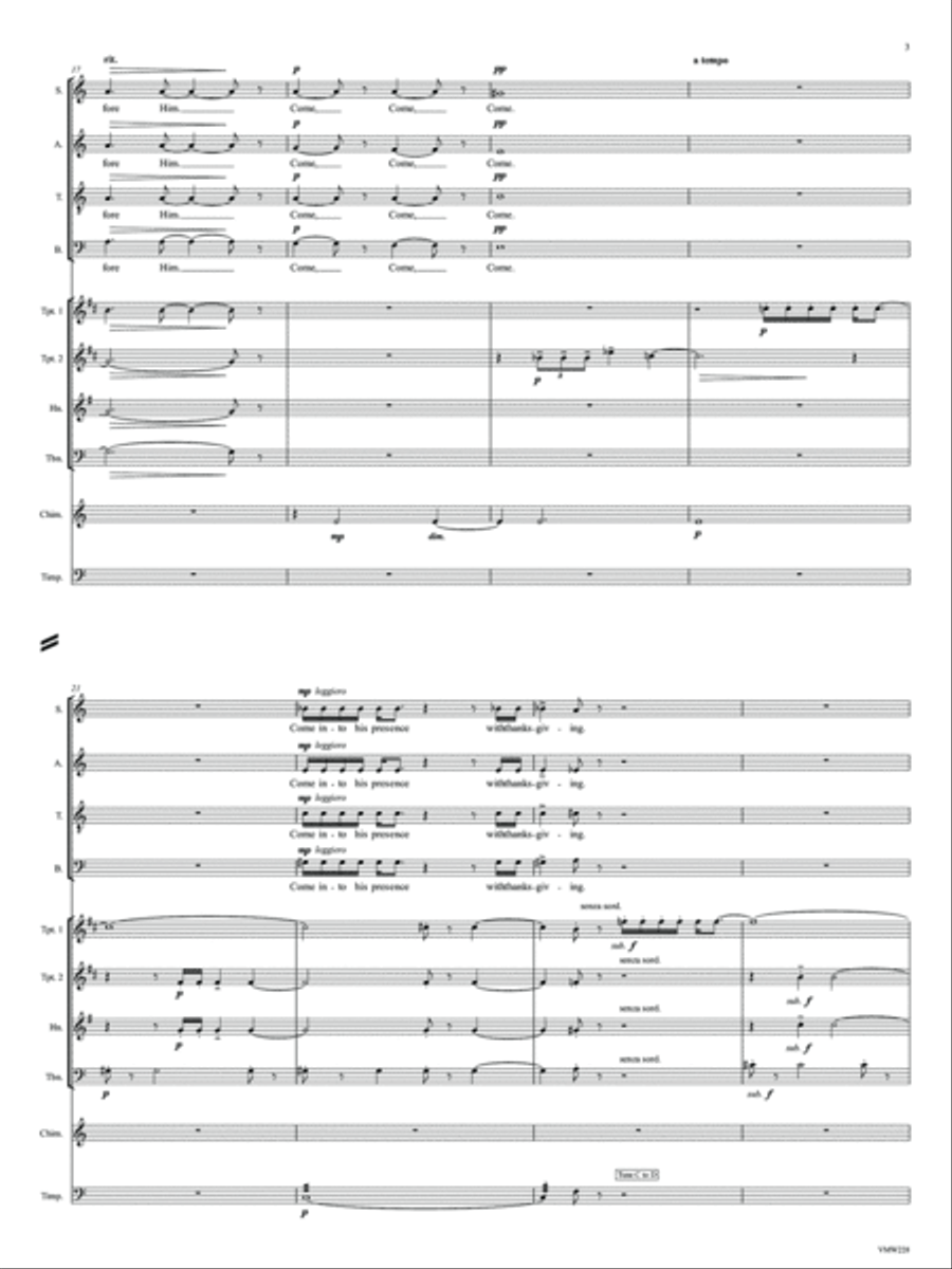 Festal Introit 4-Part scores gallery preview page 5