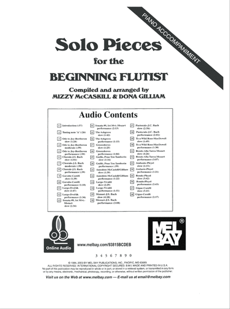 Solo Pieces for the Beginning Flutist Flute Solo scores gallery preview page 2