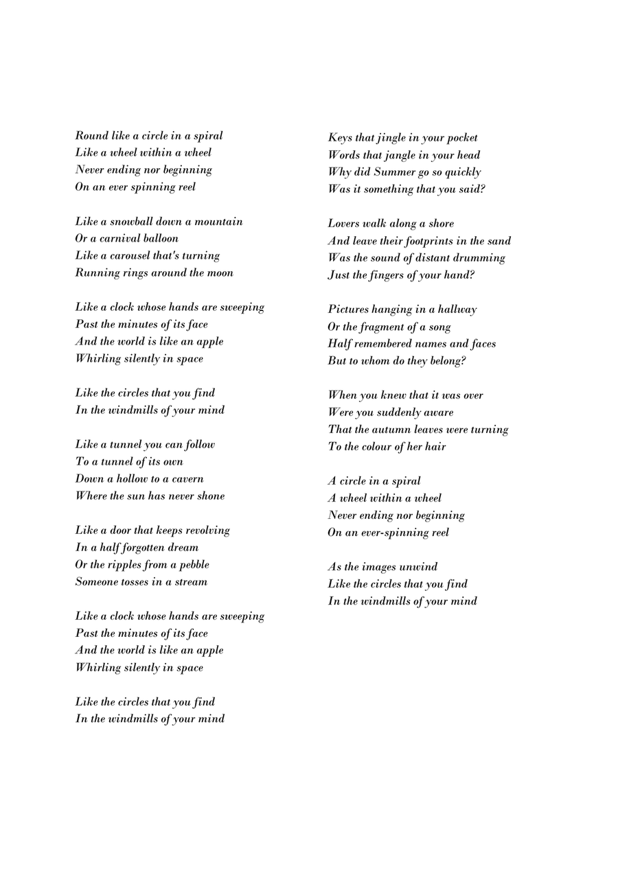 The Windmills Of Your Mind Guitar scores gallery preview page 2