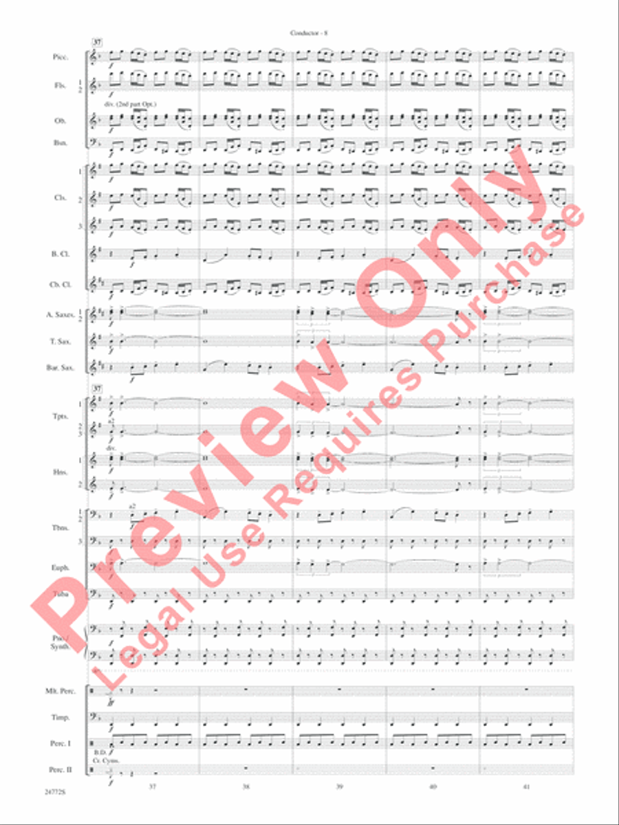 The Star WarsA(r) Epic - Part I, Suite from Concert Band scores gallery preview page 11