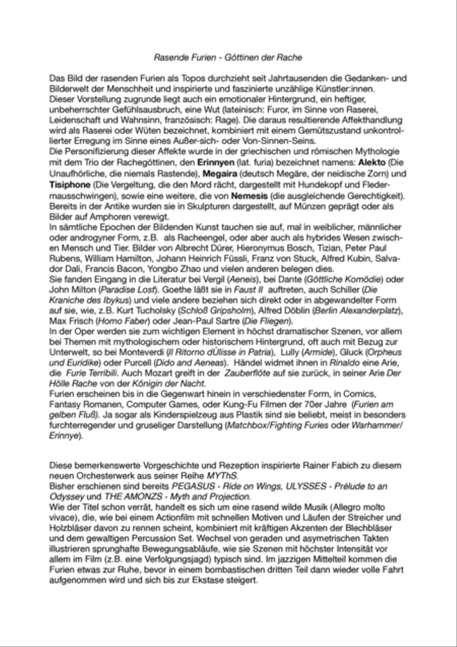 RAGING FURIES - Goettinnen der Rache Full Orchestra scores gallery preview page 5
