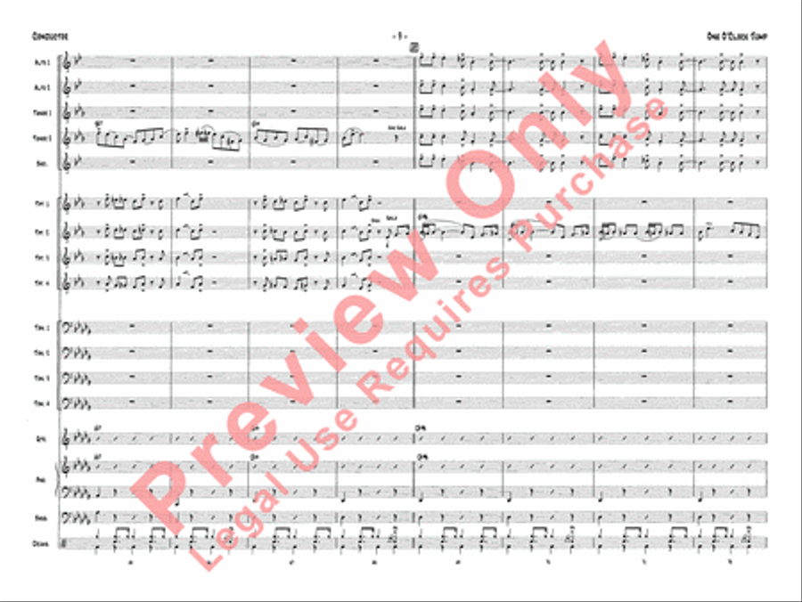 One O'Clock Jump Jazz Ensemble scores gallery preview page 12