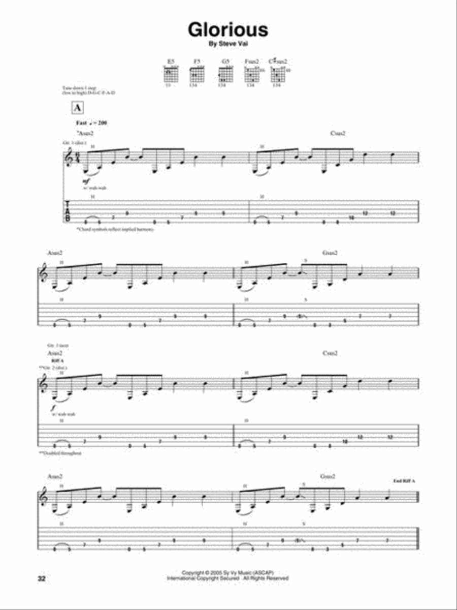 Steve Vai - Real Illusions: Reflections Electric Guitar scores gallery preview page 5