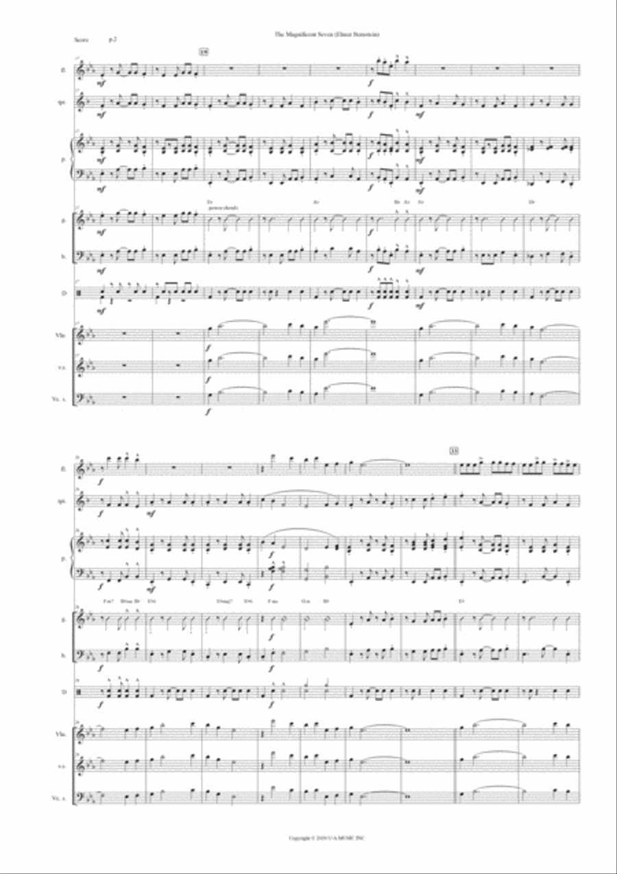 Magnificent Seven, The Flute scores gallery preview page 2