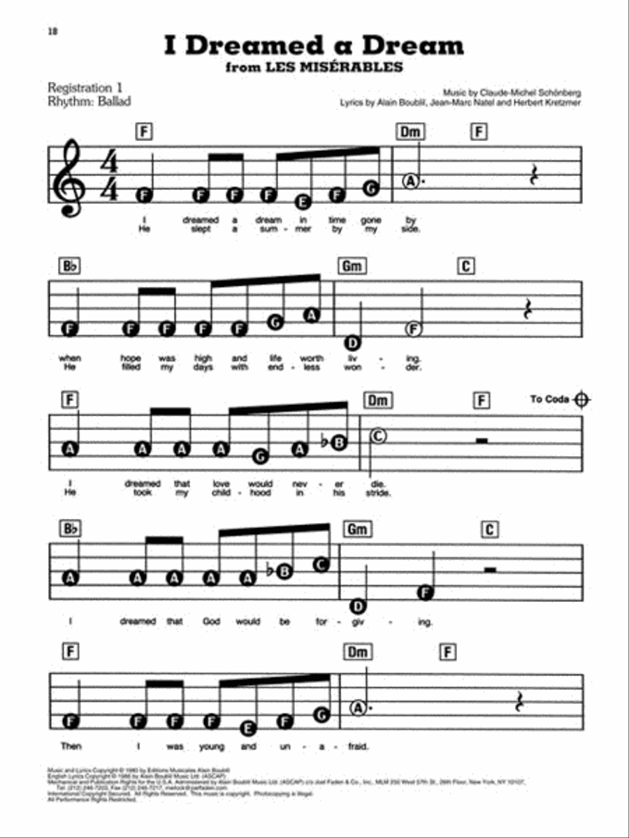 Hits from Musicals - 3rd Edition Electronic Keyboard scores gallery preview page 3