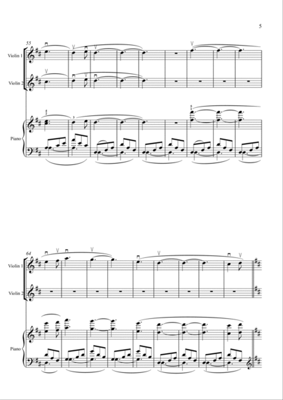 Millenium Millenium Violin Solo scores gallery preview page 5