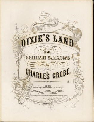 Book cover for Dixie's Land, With Brilliant Variations