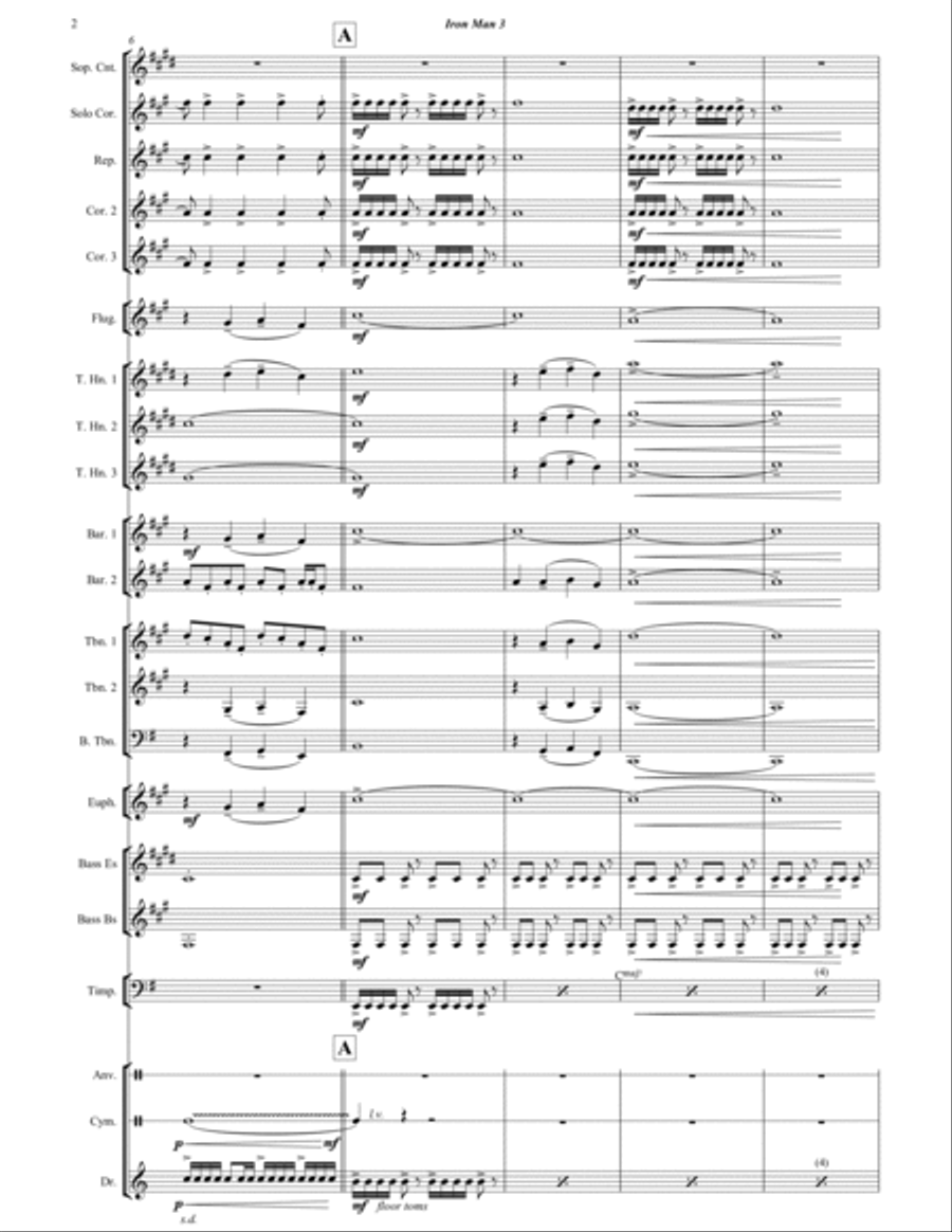 Iron Man 3 Brass Band scores gallery preview page 3