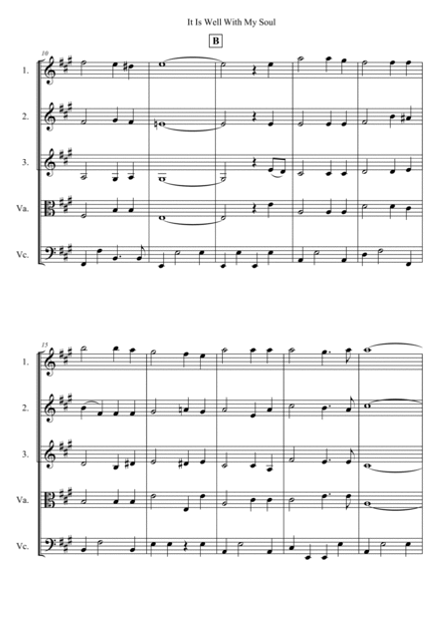 It Is Well With My Soul String Quintet scores gallery preview page 2