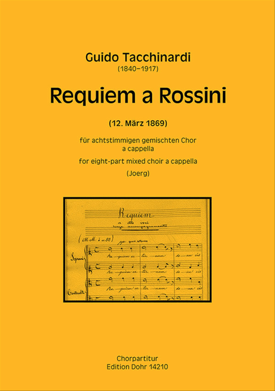 Requiem a Rossini für achtstimmigen gemischten Chor a cappella (1869) (Erstdruck) SSAATTBB scores gallery preview page 1