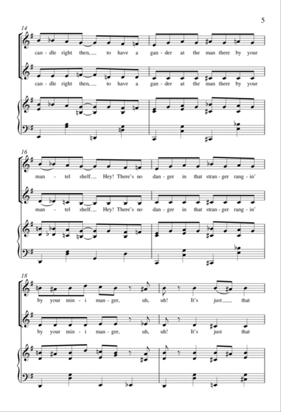 Just in the St. Nick of Time Unison Choir scores gallery preview page 4